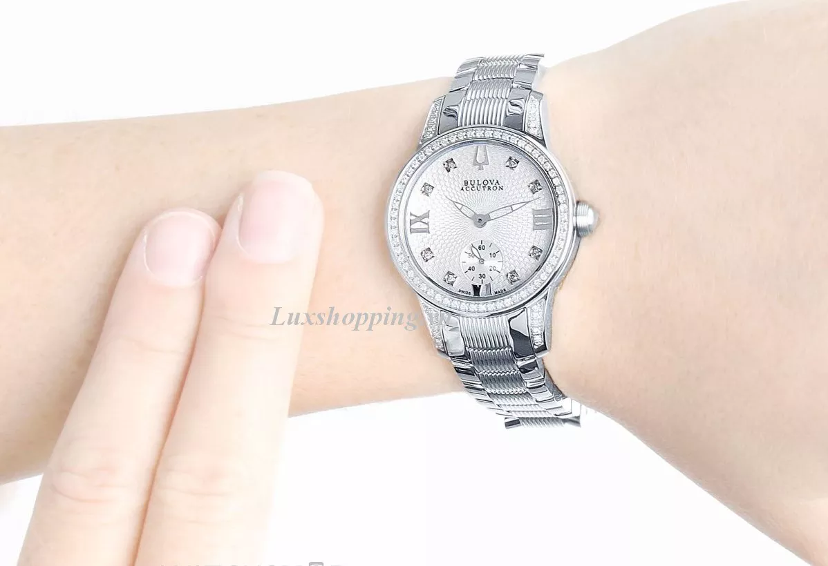  Bulova Accutron Masella Diamond Watch 31mm