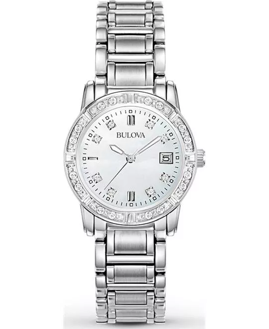 Bulova Diamond Calendar Watch 26mm