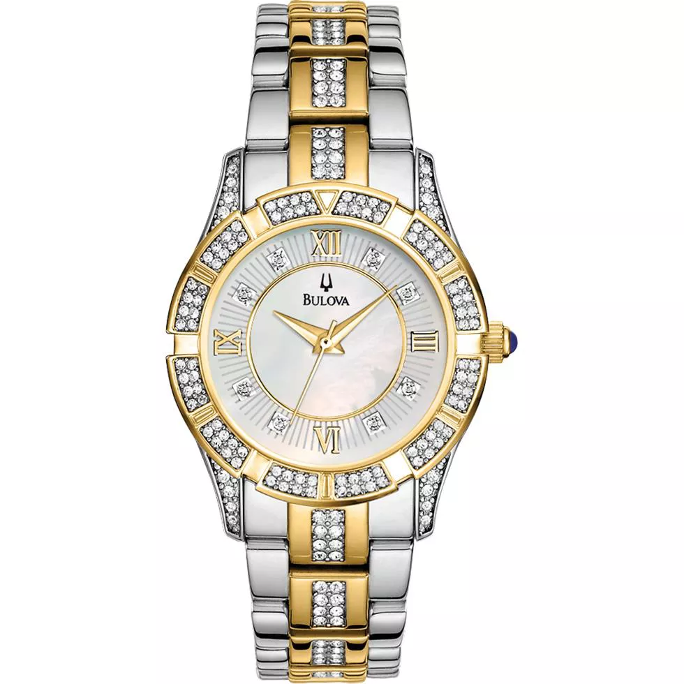  Bulova Crystal Bracelet Women's Watch 31mm