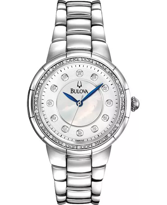  Bulova Diamond Ladies Watch 33mm