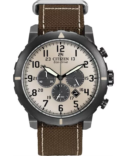  Citizen Men's Military Stainless Steel Watch 45mm