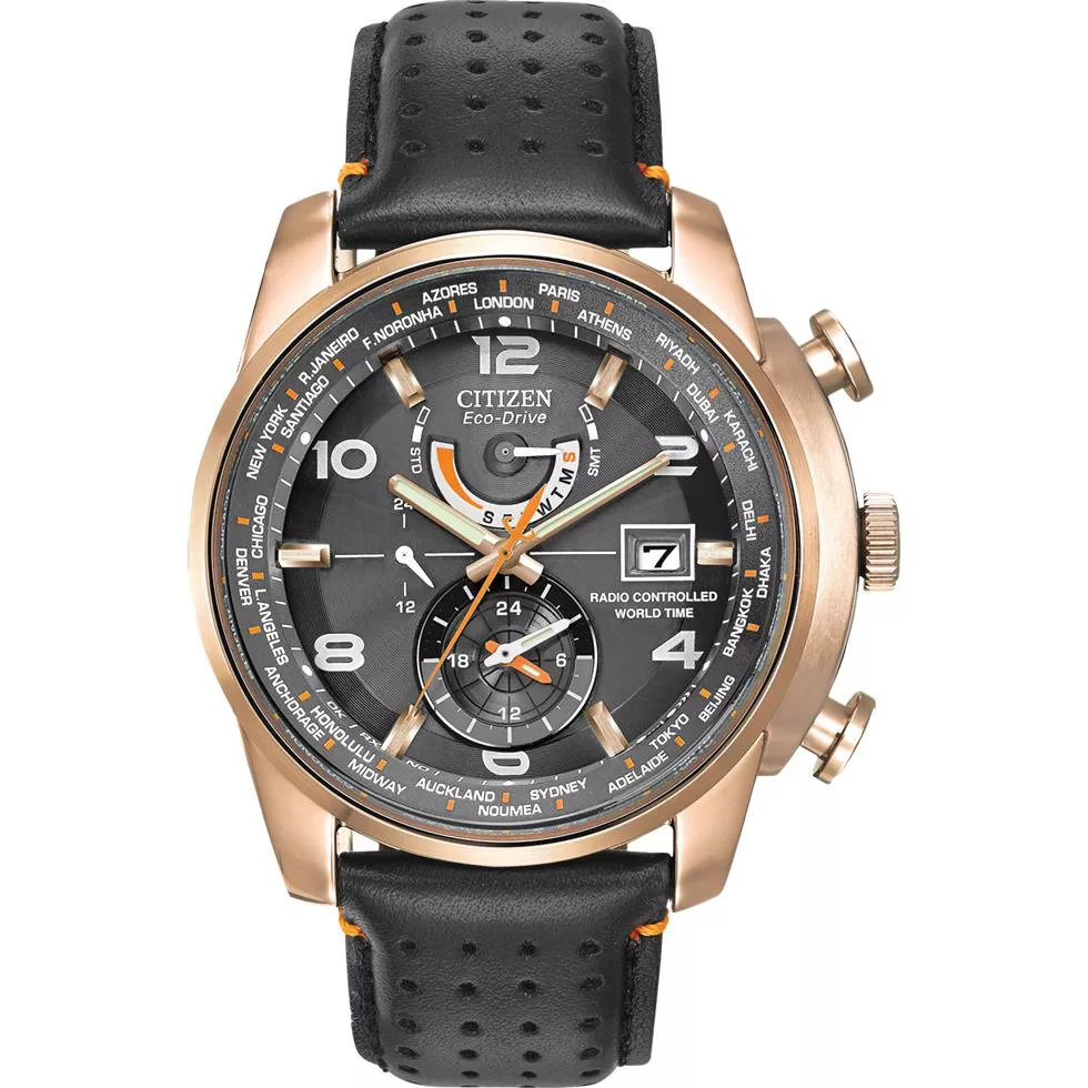 Citizen World Time A-T Eco-Drive Watch 43mm