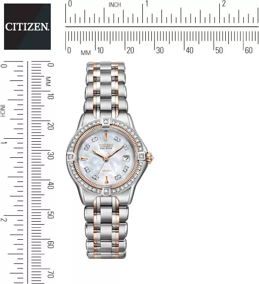 Citizen Quattro Diamond Watch 28mm