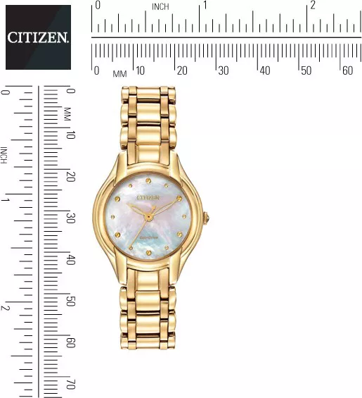  Citizen Silhouette Japanese Gold Watch, 26mm