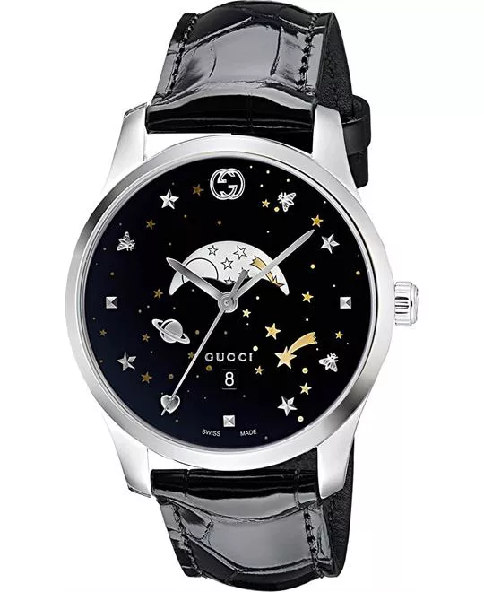 Gucci G-Timeless Black Motifs Watch 40mm