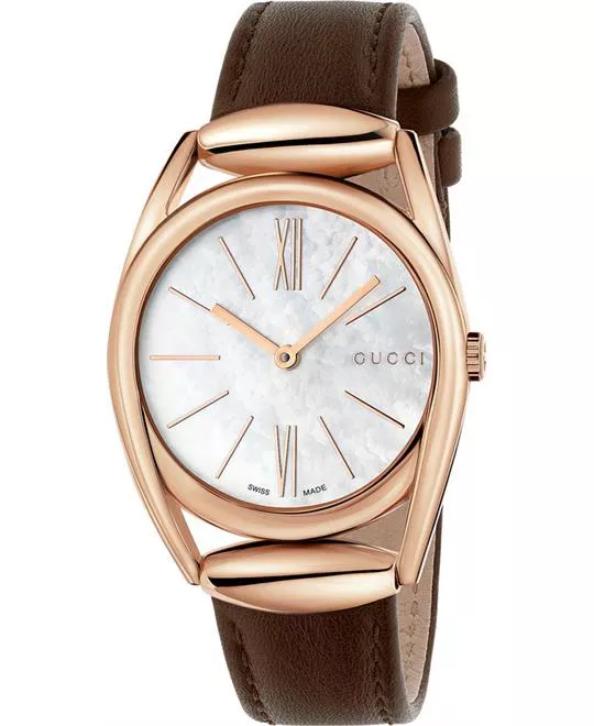  Gucci Horsebit  Brown Women's Watch 34mm 