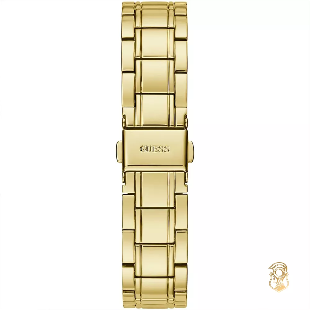 Guess Clear-Cut Gold Tone Watch 34mm