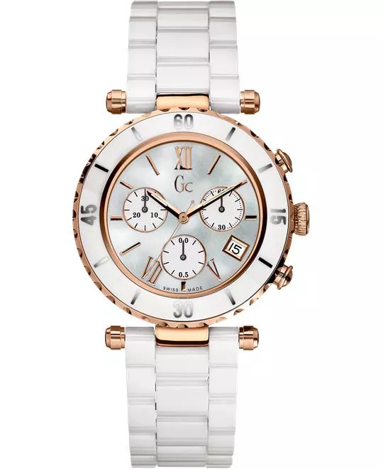  GUESS Gc Diver Chic Ceramic Chronograph, 38.5mm