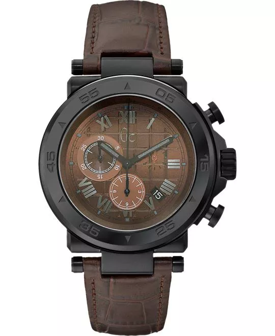  GUESS Men's Gc-1 Sport Timepiece - Brown, 44mm