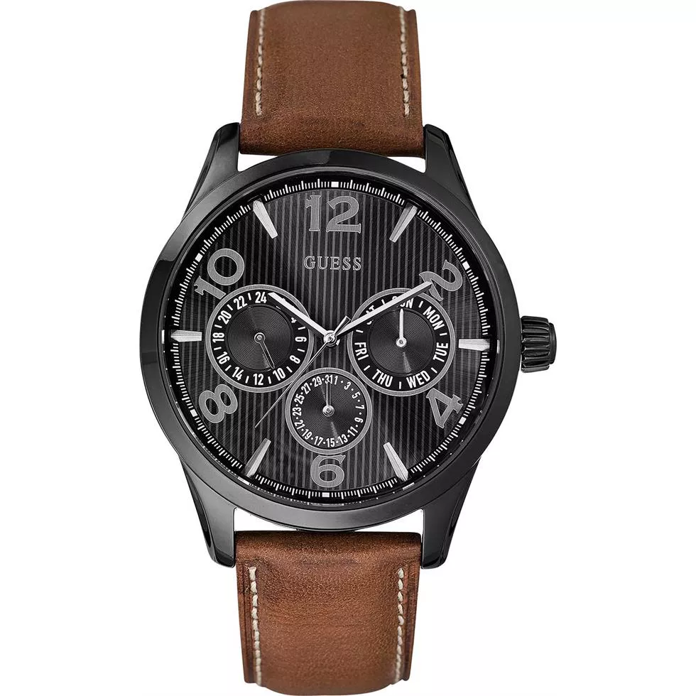  GUESS Honey Brown Multi-Function Watch 45mm