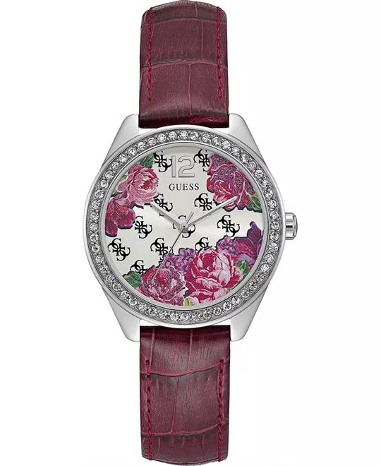  Guess Floral Swarovski Red Watch 36mm