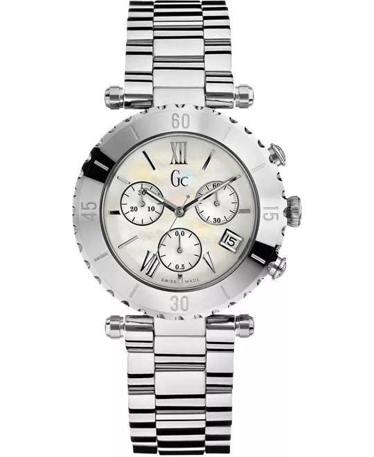  GUESS Women's Gc Diver Chic Silver Timepiece, 38.5mm