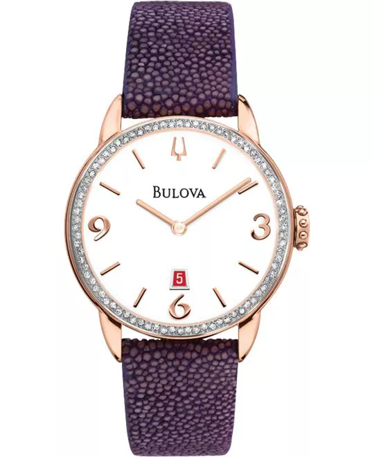  Bulova Diamond Gallery Collection Watch 32mm