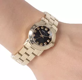  Marc Jacobs Amy Black Dial Mini Watch 26mm