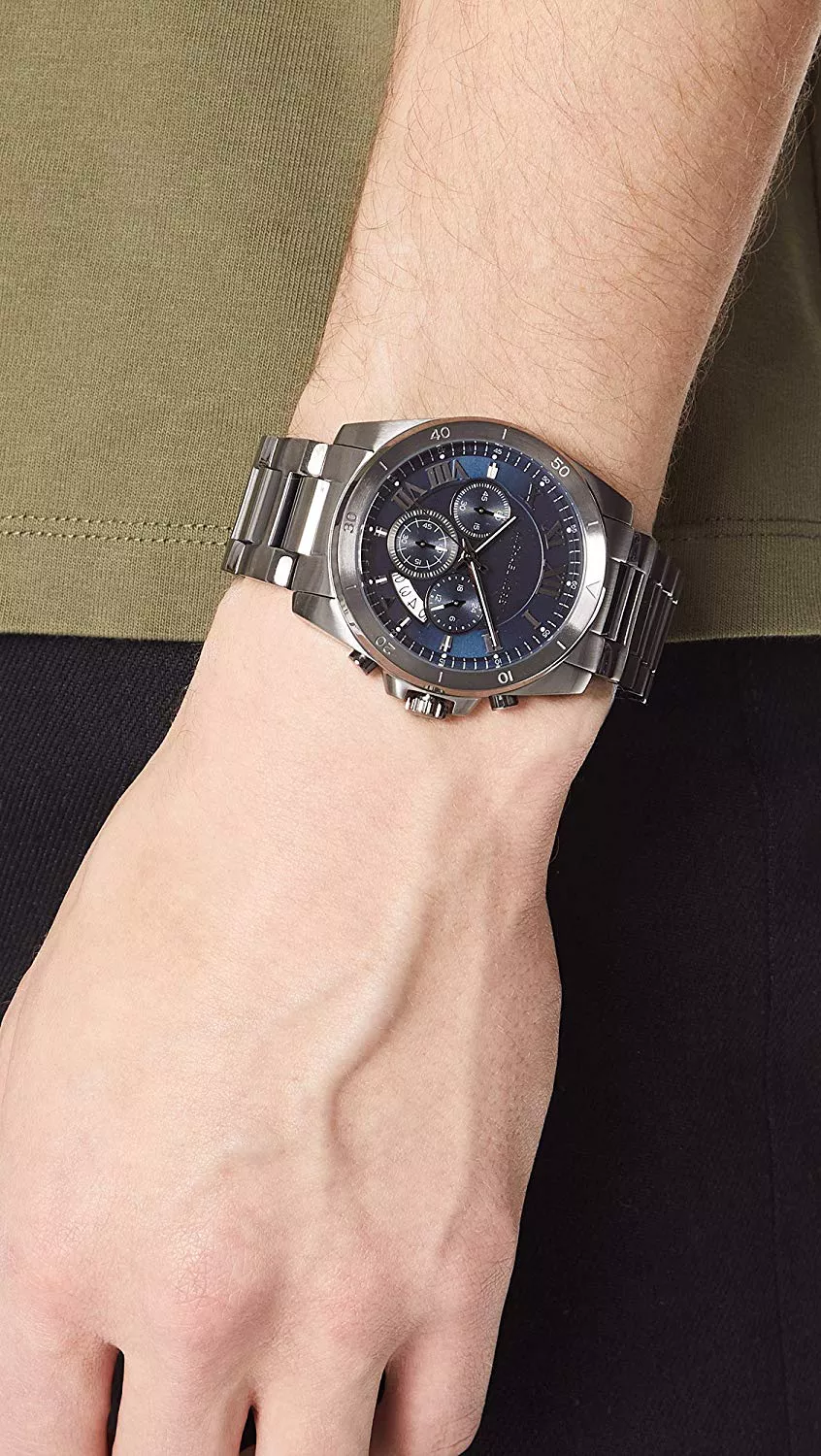  Michael Kors Brecken Blue Chronograph Watch 44mm