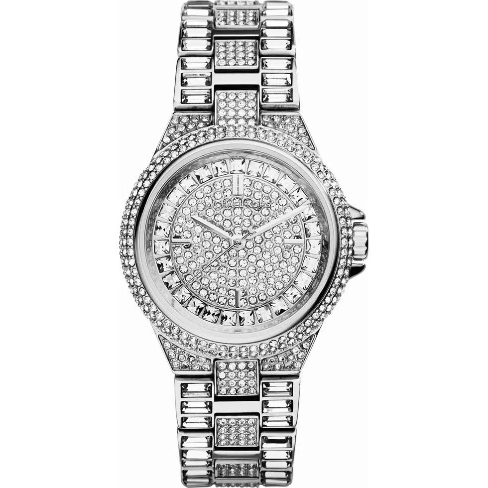  Michael Kors Camille Silver Crystal Women's Watch 33mm