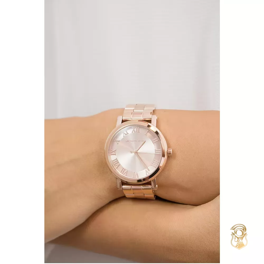  Michael Kors Norie Rose Gold-Tone Watch 38mm 