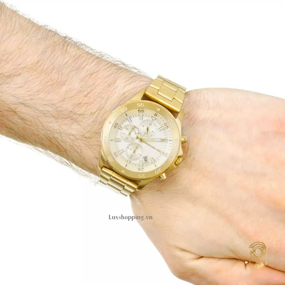  Michael Kors Walsh Gold Watch 44mm 