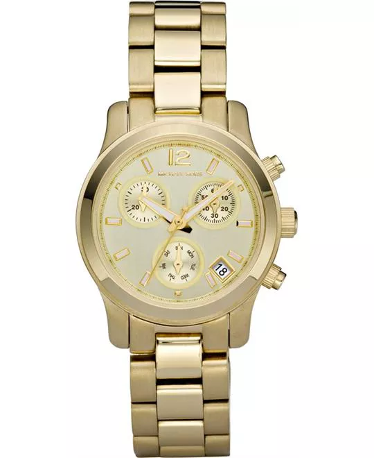  Michael Kors Runway Gold-Tone Watch 33mm