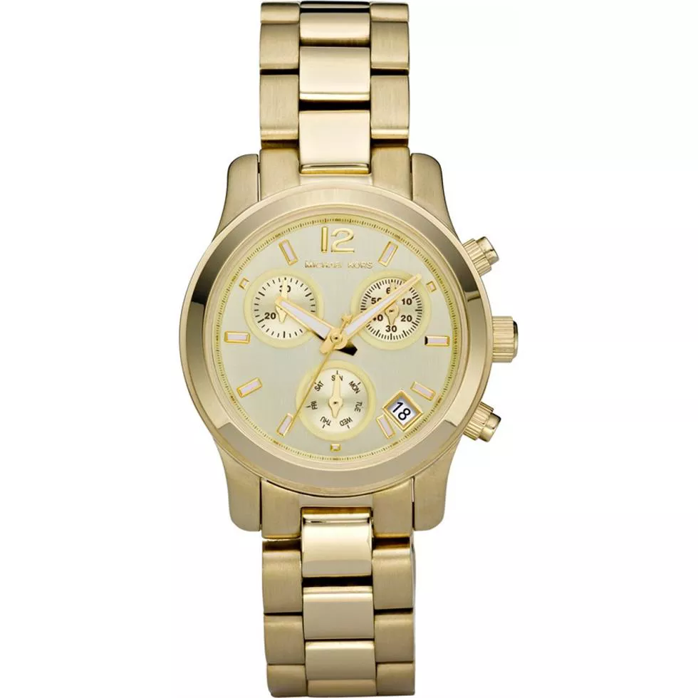  Michael Kors Runway Gold-Tone Watch 33mm