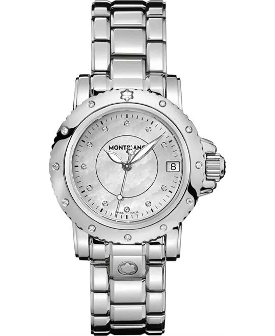 Montblanc Sport 102362 Diamond Watch 34.5mm