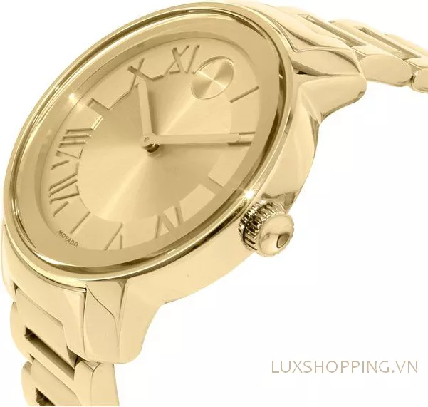  Movado Bold Gold Ion-Plated Watch 39mm 