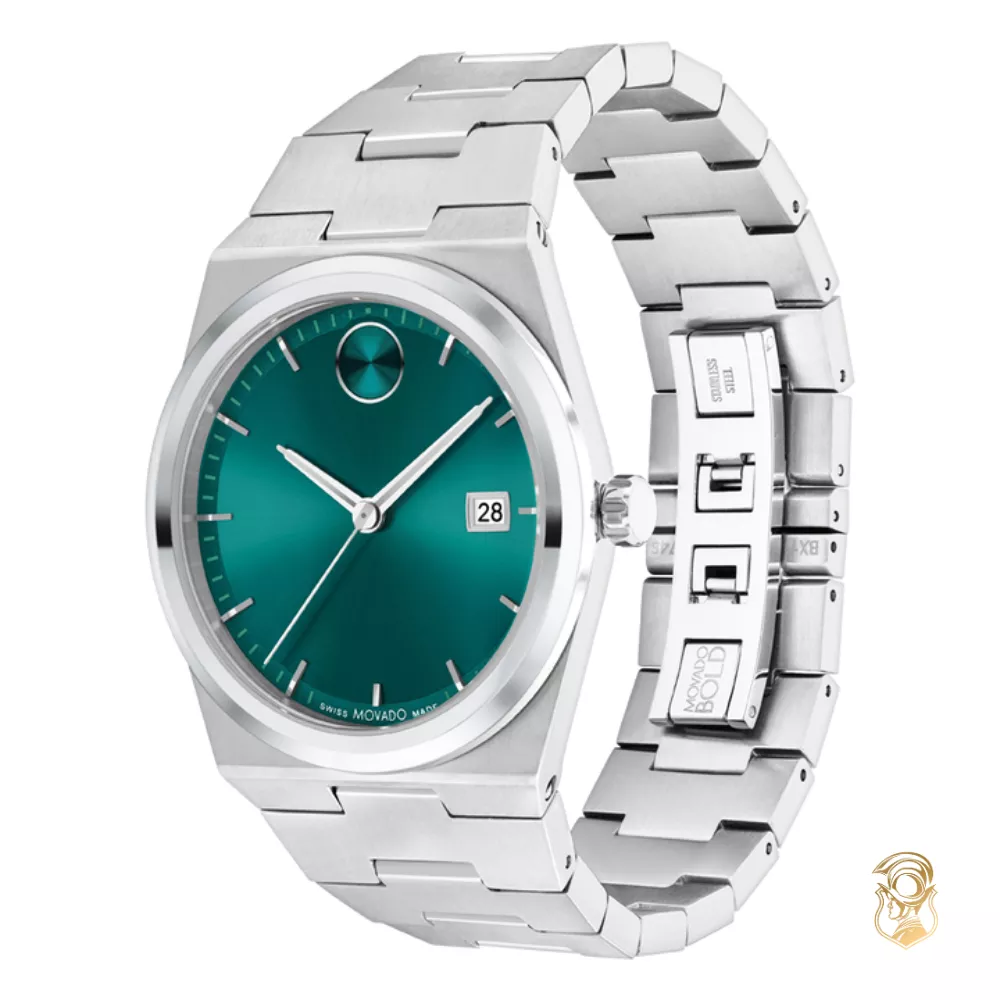  Movado Bold Quest Green Watch 40mm 