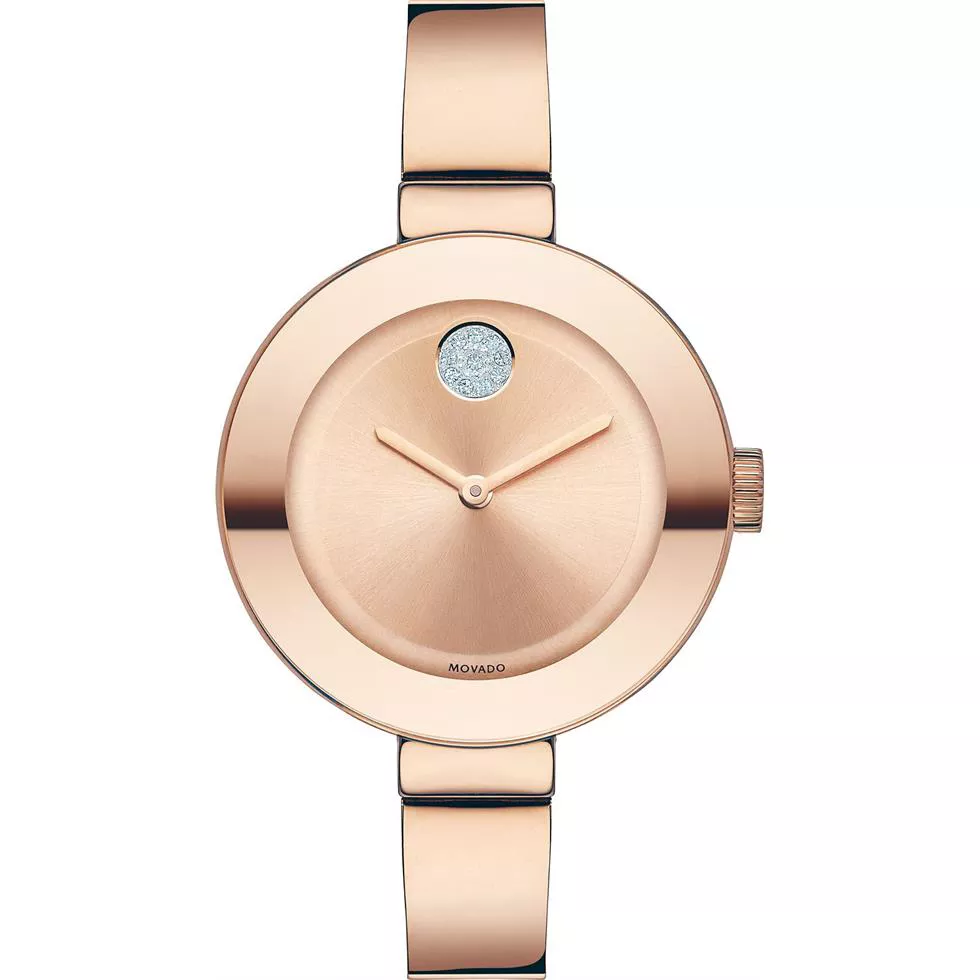  Movado Bold Rose Gold Ion-Plated Women's 34mm 