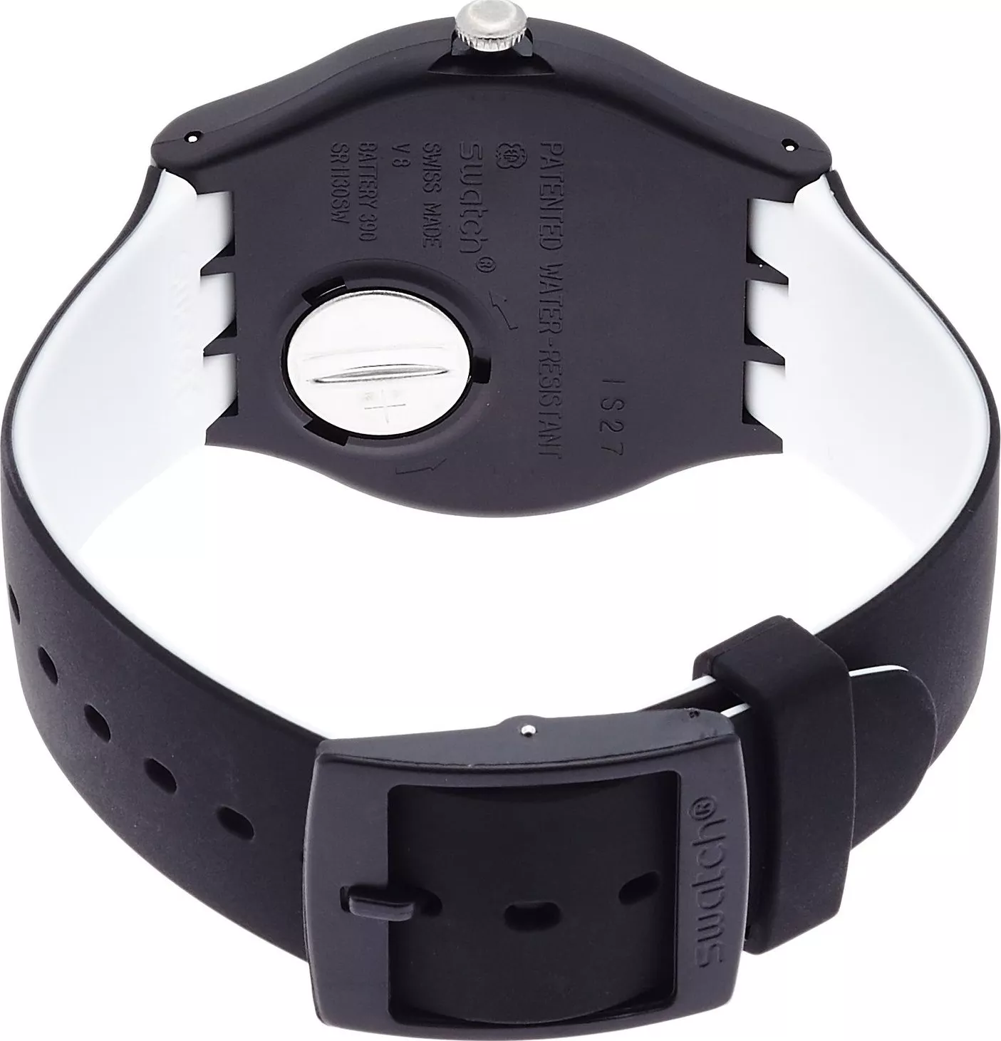  Swatch Backup Black Unisex Watch, 40mm