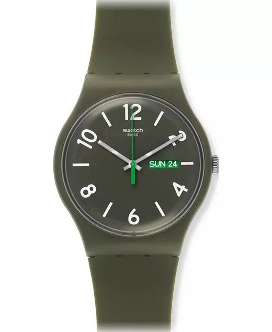  Swatch Backup Green Unisex Watch, 42mm