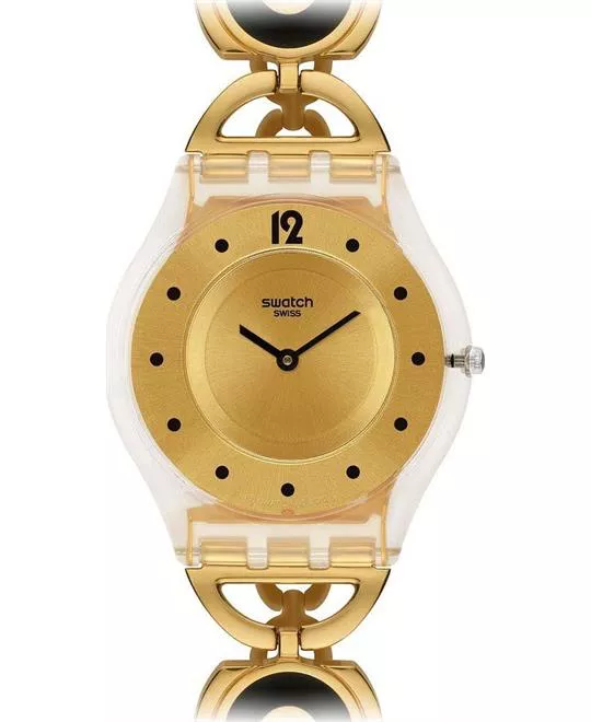  Swatch Caring Swing Ladies Watch, 34mm