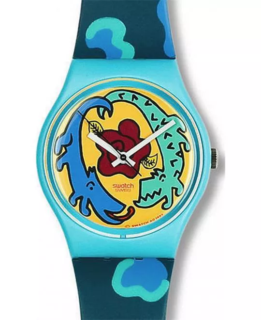  Swatch Cayman Designed by Louise Gibb 34mm