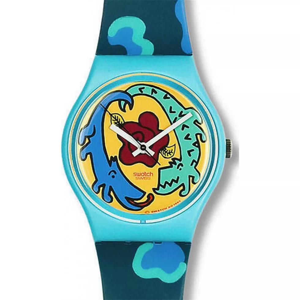  Swatch Cayman Designed by Louise Gibb 34mm