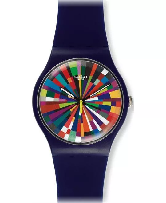  Swatch Color Explosion Unisex Watch, 42mm
