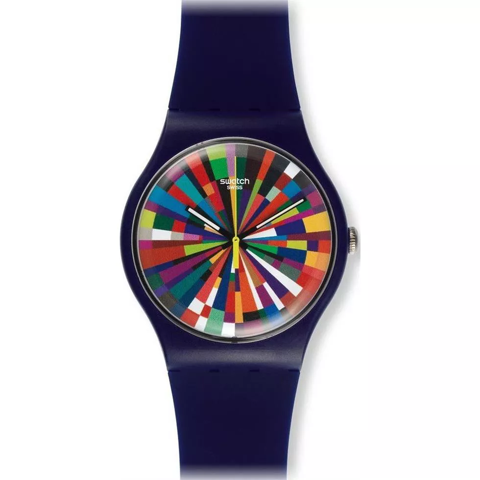  Swatch Color Explosion Unisex Watch, 42mm
