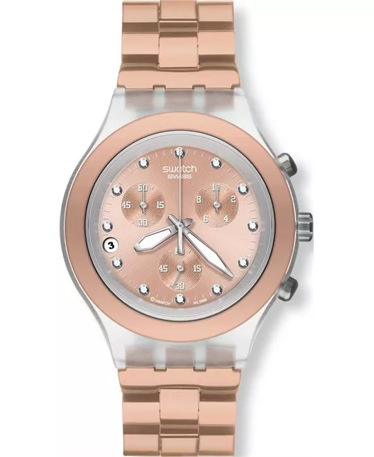  Swatch Full Blooded Caramel Watch 43mm