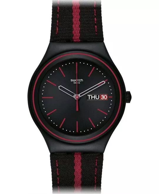  Swatch he Prince Of Red Stripe Ladies Watch, 37mm