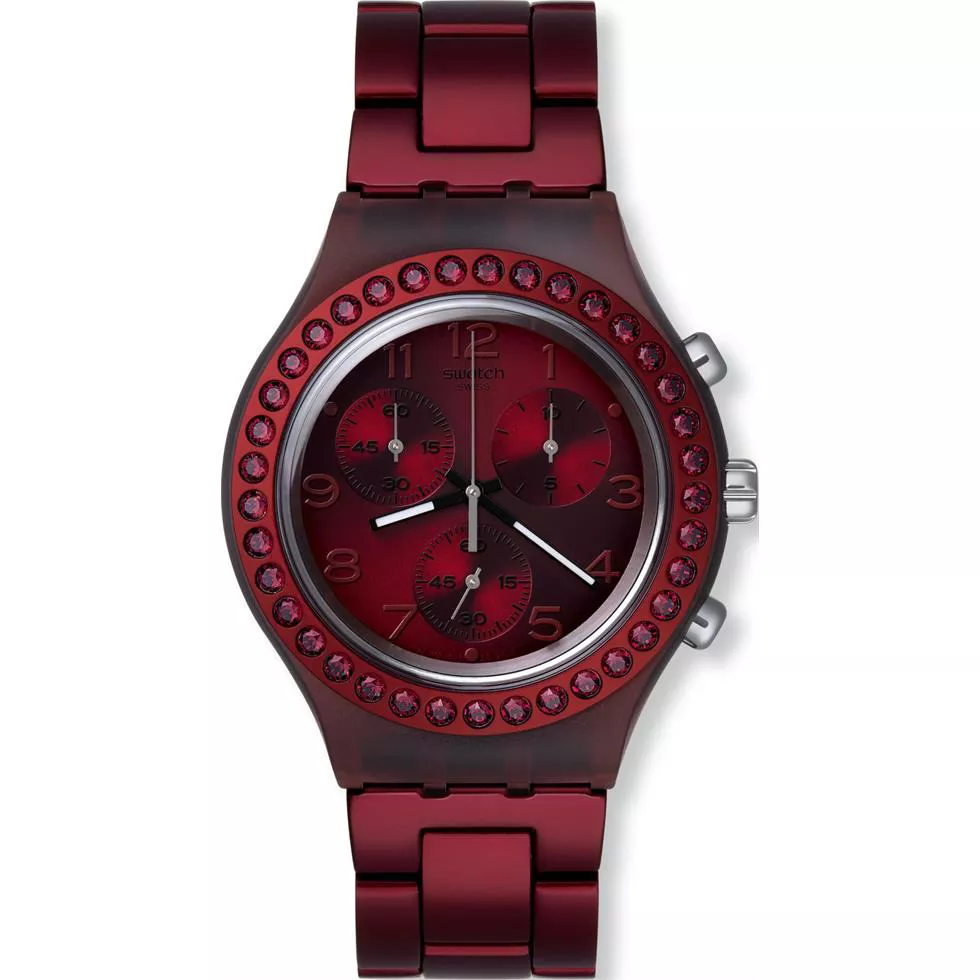  Swatch Women's Irony Red -Swiss Quartz Watch, 42mm