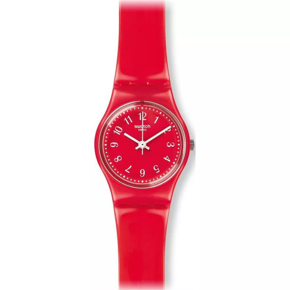  Swatch Women's Originals Red Plastic Swiss Watch, 25mm