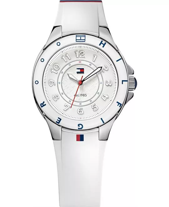 Tommy Hilfiger Women's White Silicone 34mm