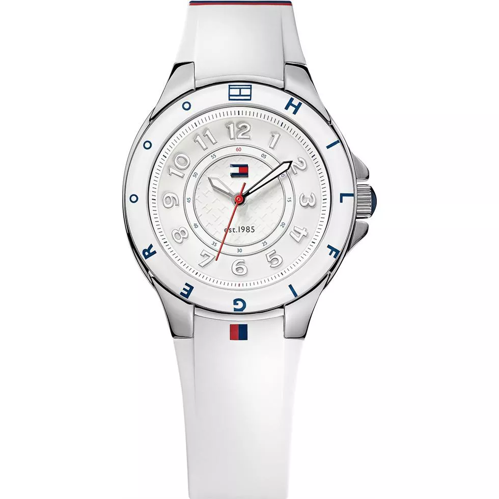 Tommy Hilfiger Women's White Silicone 34mm