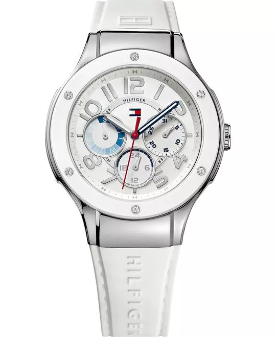 Tommy Hilfiger Women's White Silicone  39mm 