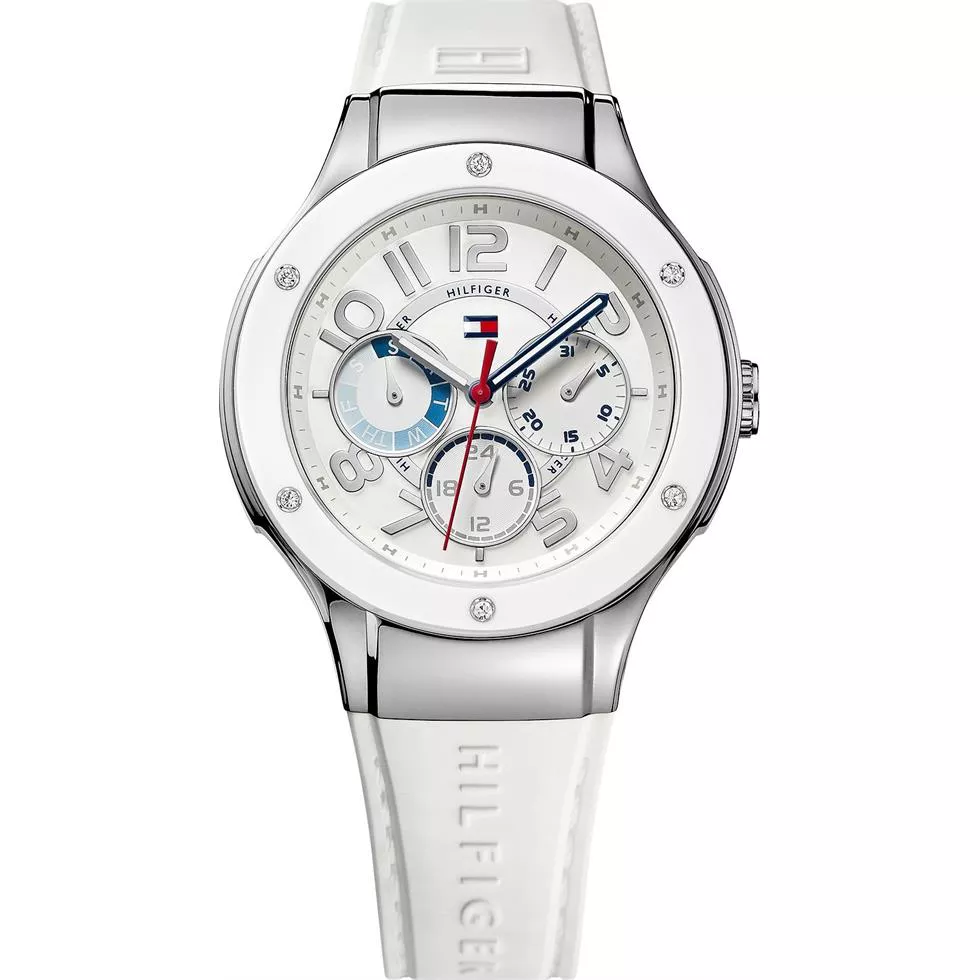 Tommy Hilfiger Women's White Silicone  39mm 