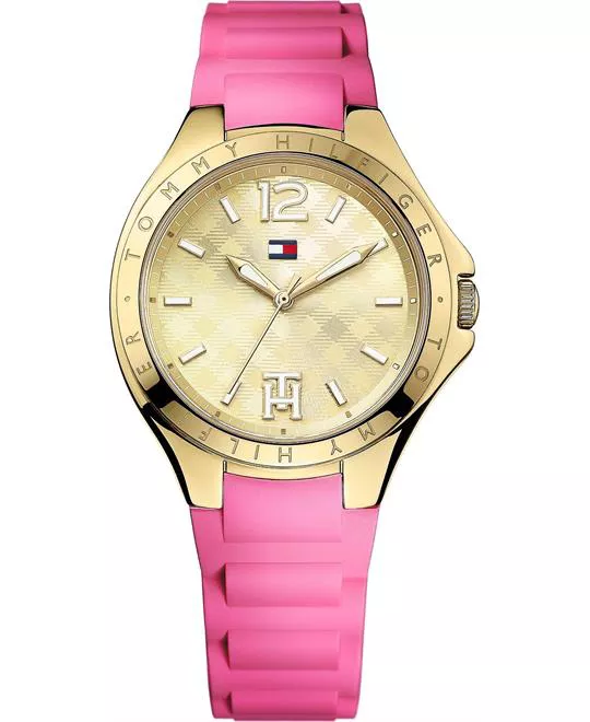 Tommy Hilfiger Women's Pink Silicone 38mm