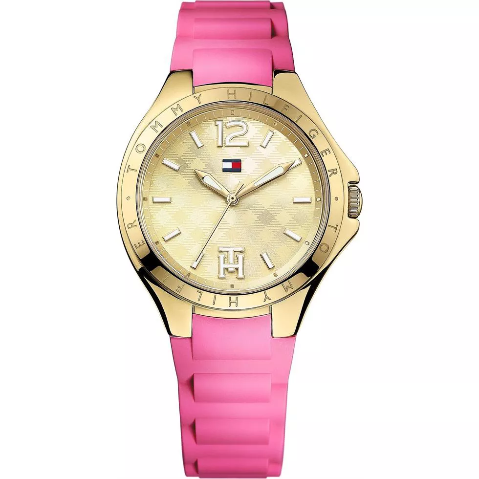 Tommy Hilfiger Women's Pink Silicone 38mm