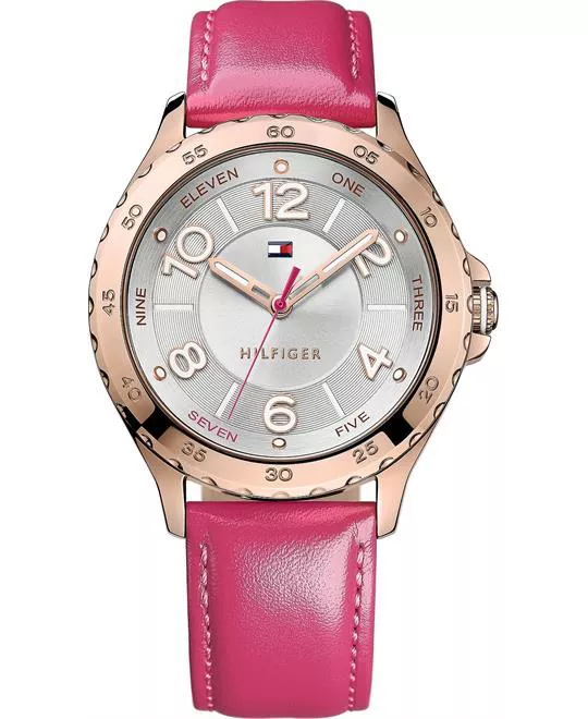 Tommy Hilfiger Women's Pink Leather 40mm