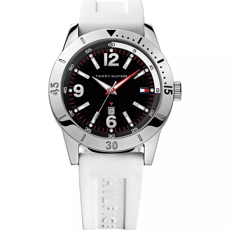 Tommy Hilfiger Men's White Silicone 42mm 