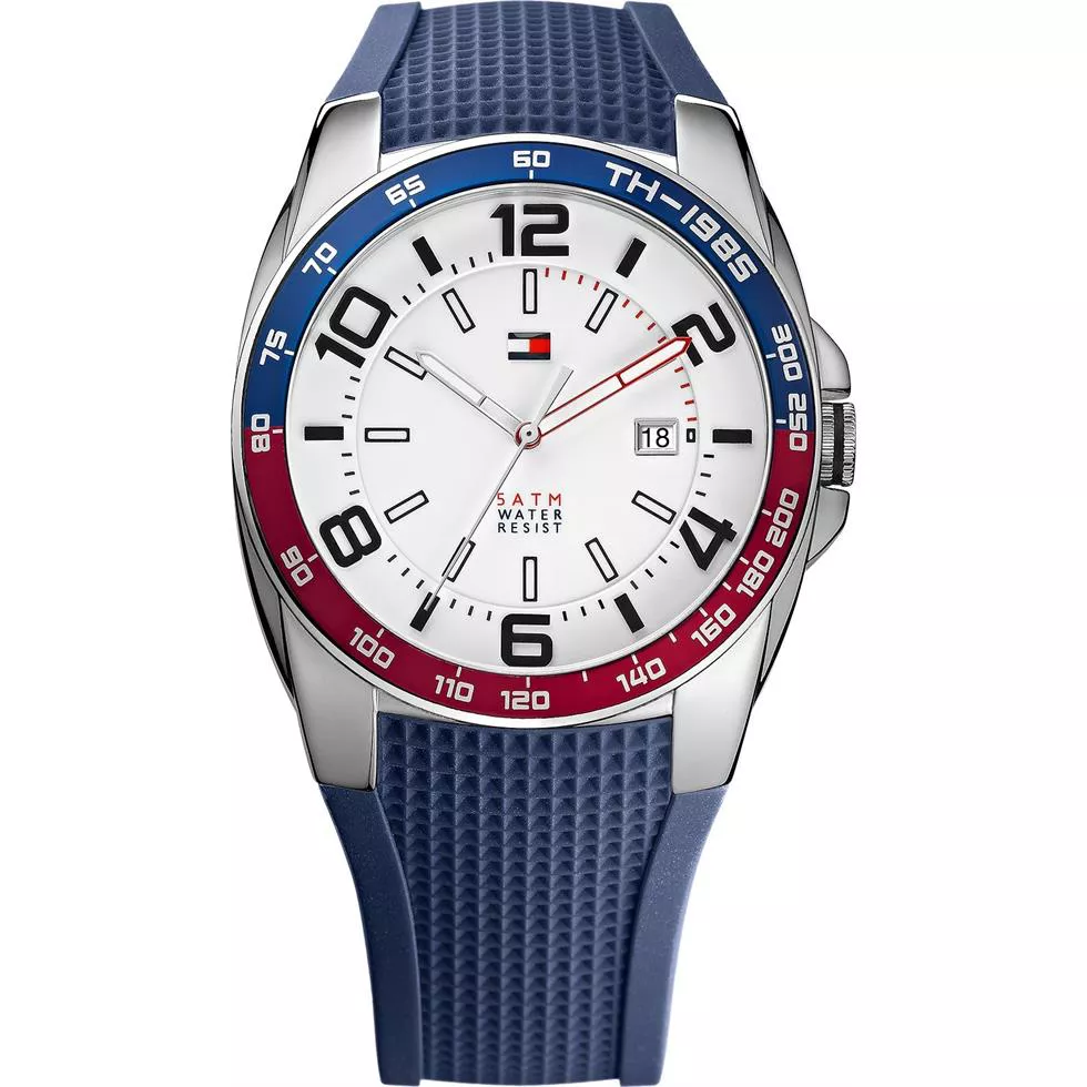 Tommy Hilfiger Men's Navy Silicone 44mm 