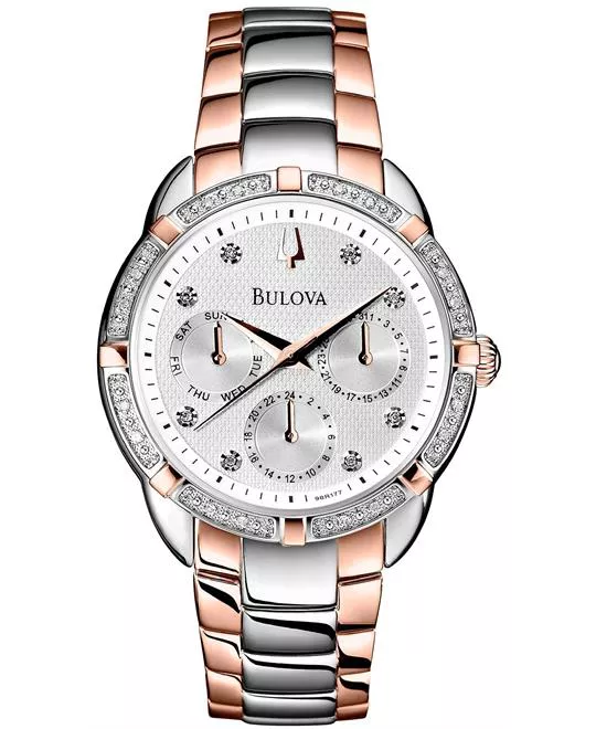 Bulova Diamond Multi-Function Watch 36mm 