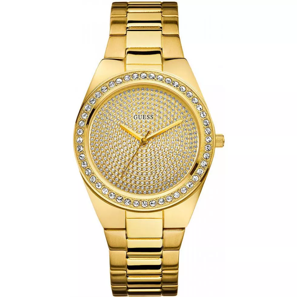 GUESS Sporty Radiance Watch, Gold 39mm